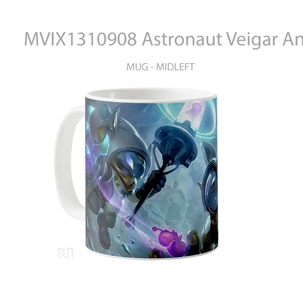 Mug Astronaut Veigar And Rammus League Of Legends Splash Art Cangkir Gamer - All-side / Desain