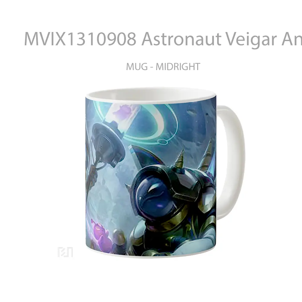 Mug Astronaut Veigar And Rammus League Of Legends Splash Art Cangkir Gamer - All-side / Desain