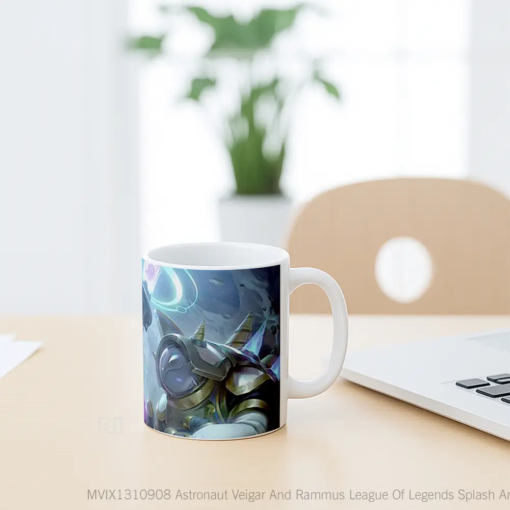 Mug Astronaut Veigar And Rammus League Of Legends Splash Art Cangkir Gamer - All-side / Desain