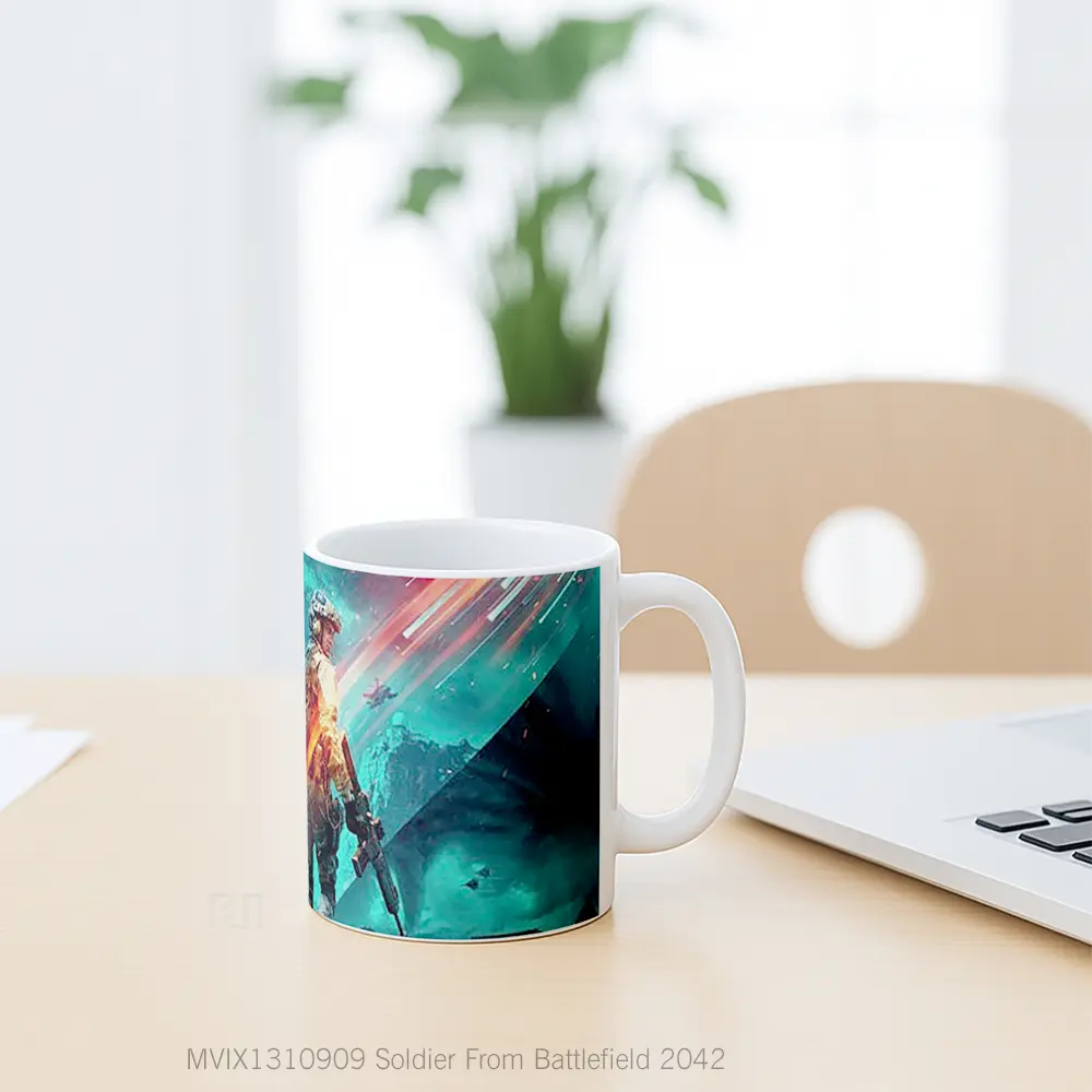 Mug Soldier From Battlefield 2042 Gelas Keramik Unik - All-side / Desain