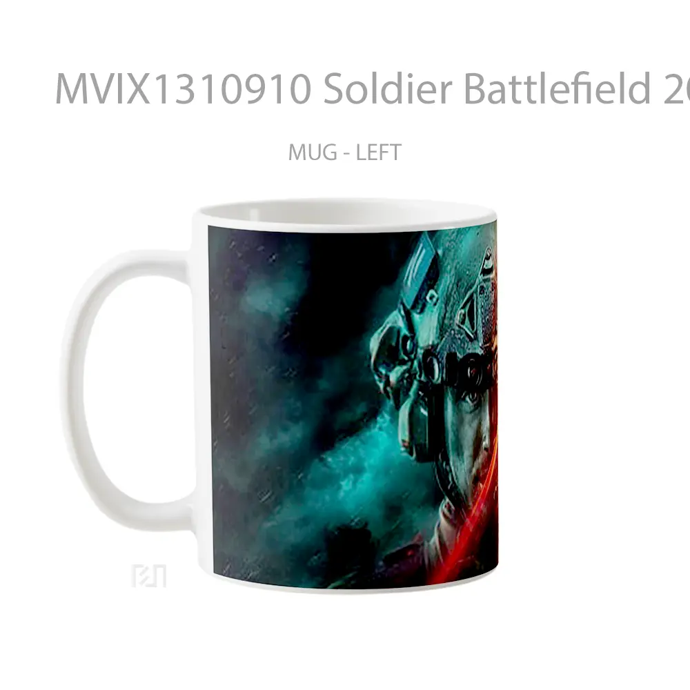 Mug Soldier Battlefield 2042 Gelas Keramik Unik - All-side / Desain