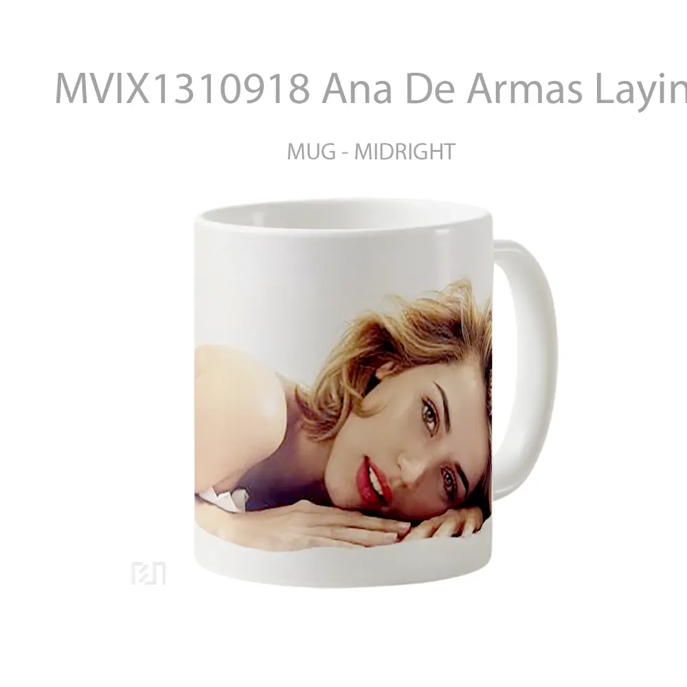 Mug Ana De Armas Laying Down Gelas Keramik Unik - All-side / Desain