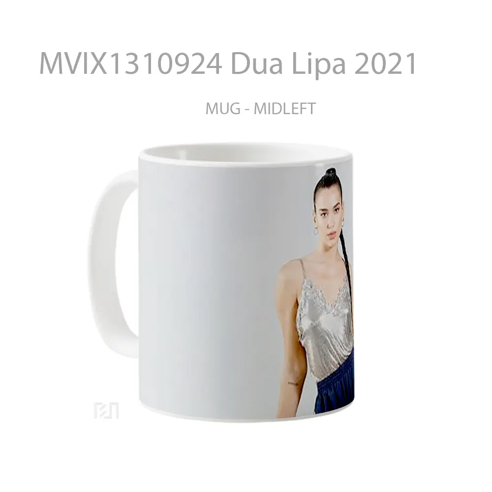 Mug Dua Lipa 2021 Gelas Selebriti - All-side / Desain