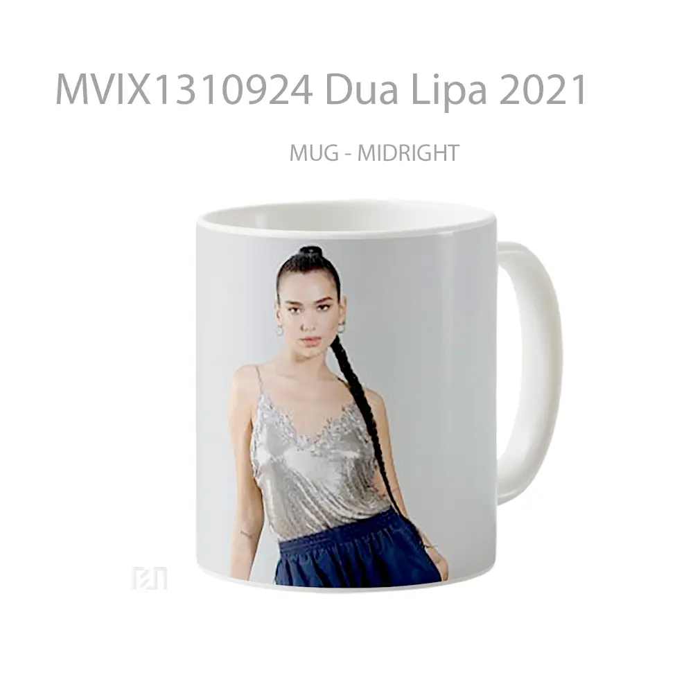 Mug Dua Lipa 2021 Gelas Selebriti - All-side / Desain