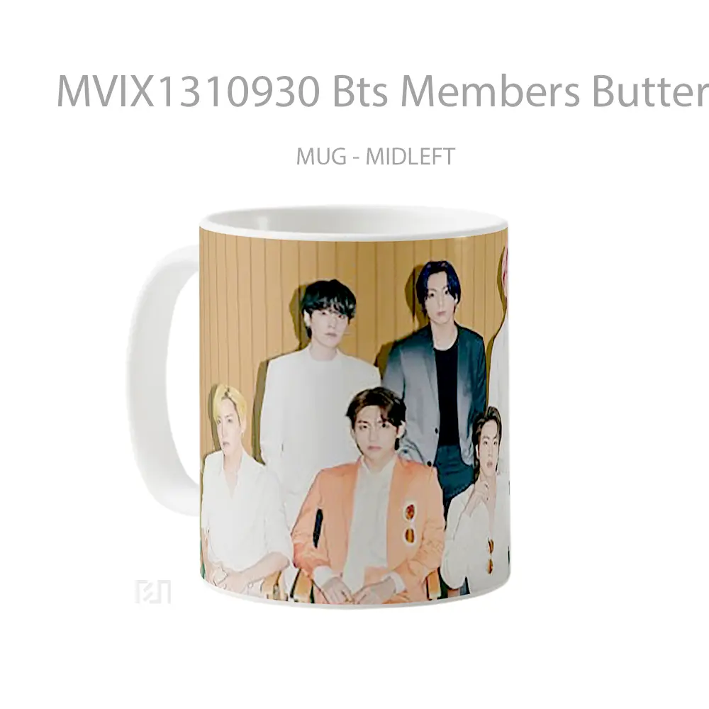 Mug Bts Members Butter Gelas Keramik Unik - All-side / Desain