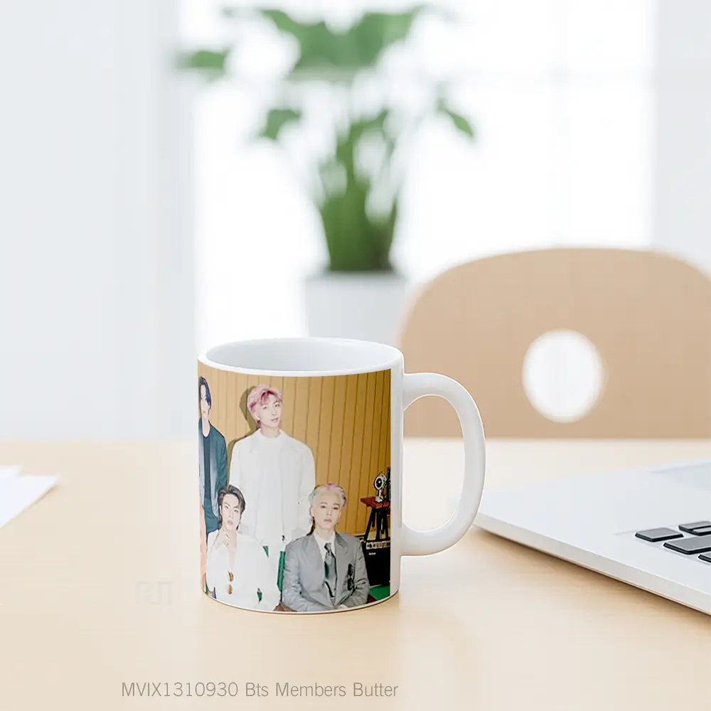 Mug Bts Members Butter Gelas Keramik Unik - All-side / Desain