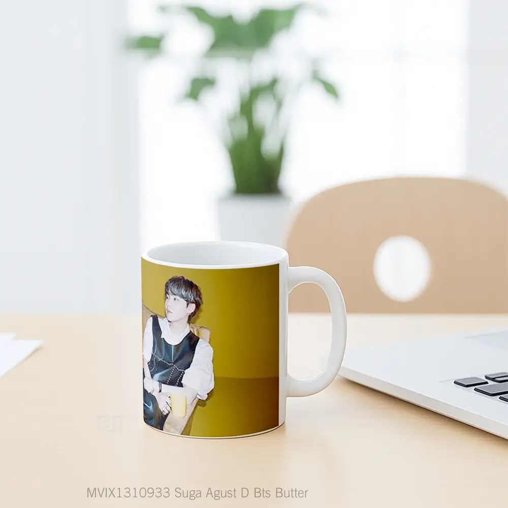 Mug Suga Agust D Bts Butter Gelas Keramik Unik - All-side / Desain