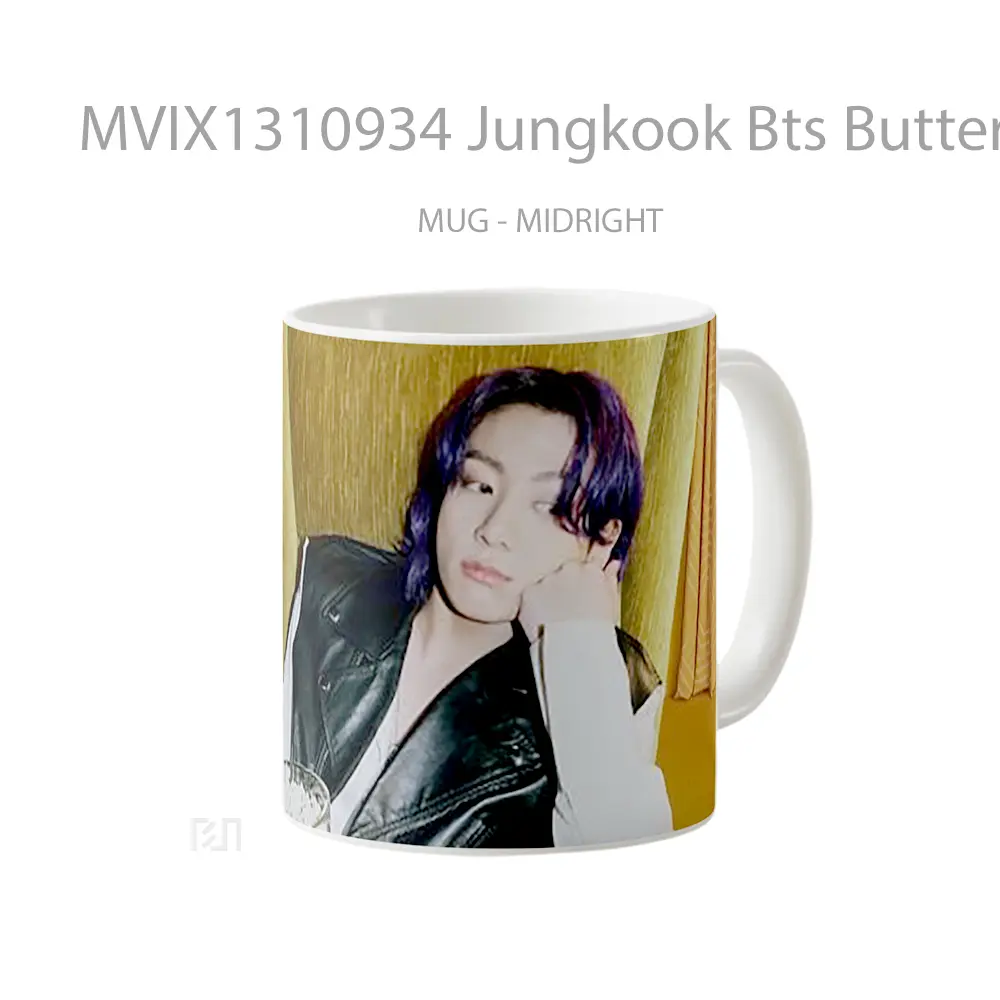 Mug Jungkook Bts Butter Gelas Keramik Unik - All-side / Desain