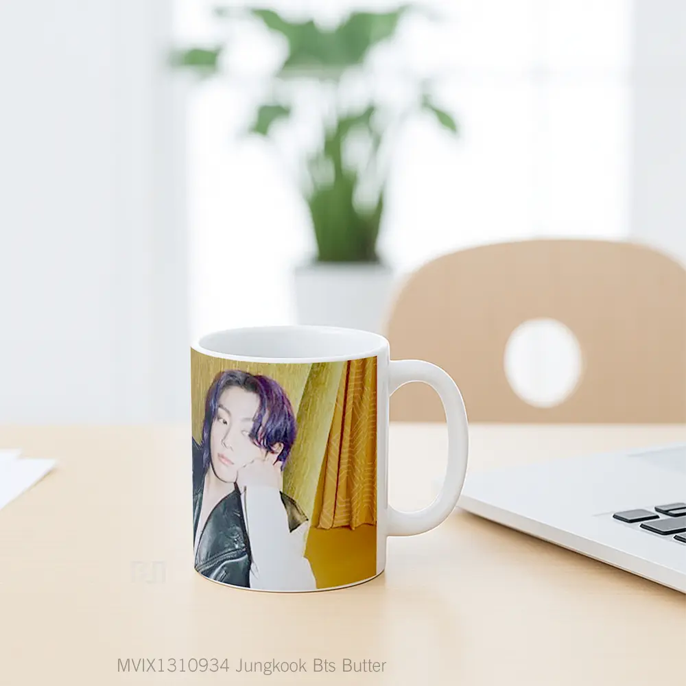 Mug Jungkook Bts Butter Gelas Keramik Unik - All-side / Desain
