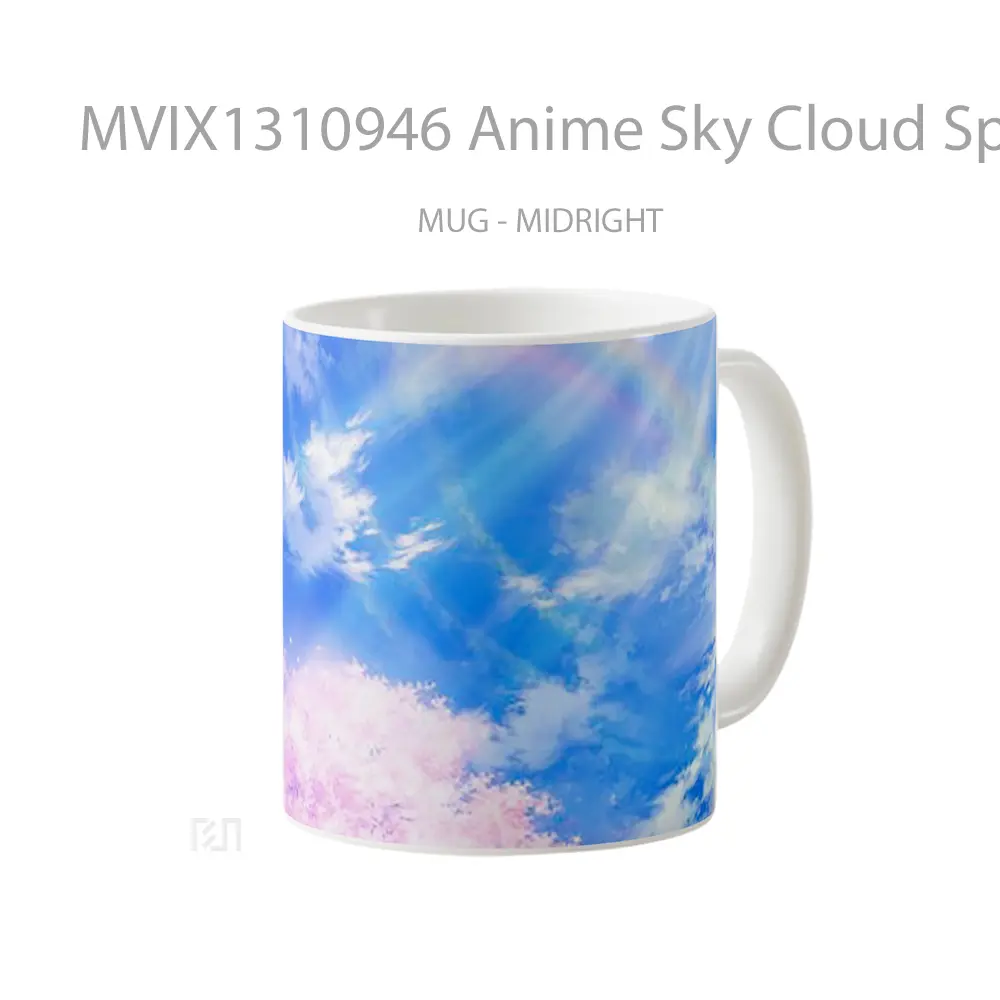 Mug Anime Sky Cloud Spring Llustration Cangkir Anime - All-side / Desain