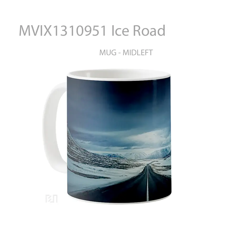 Mug Ice Road Gelas Keramik Unik - All-side / Desain
