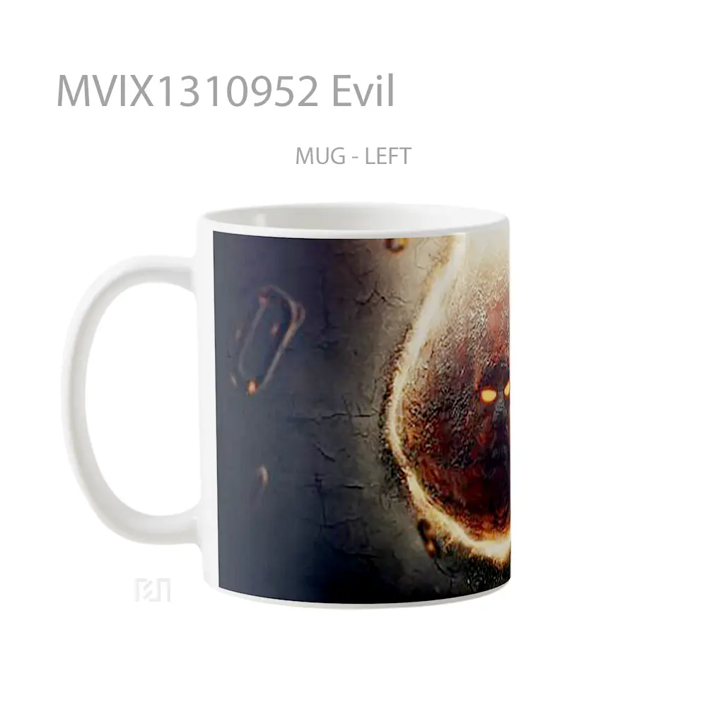 Mug Evil Gelas Keramik Unik - All-side / Desain