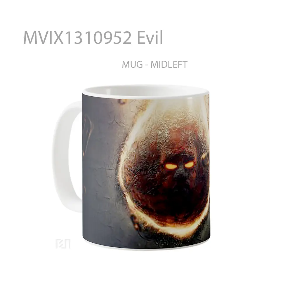 Mug Evil Gelas Keramik Unik - All-side / Desain