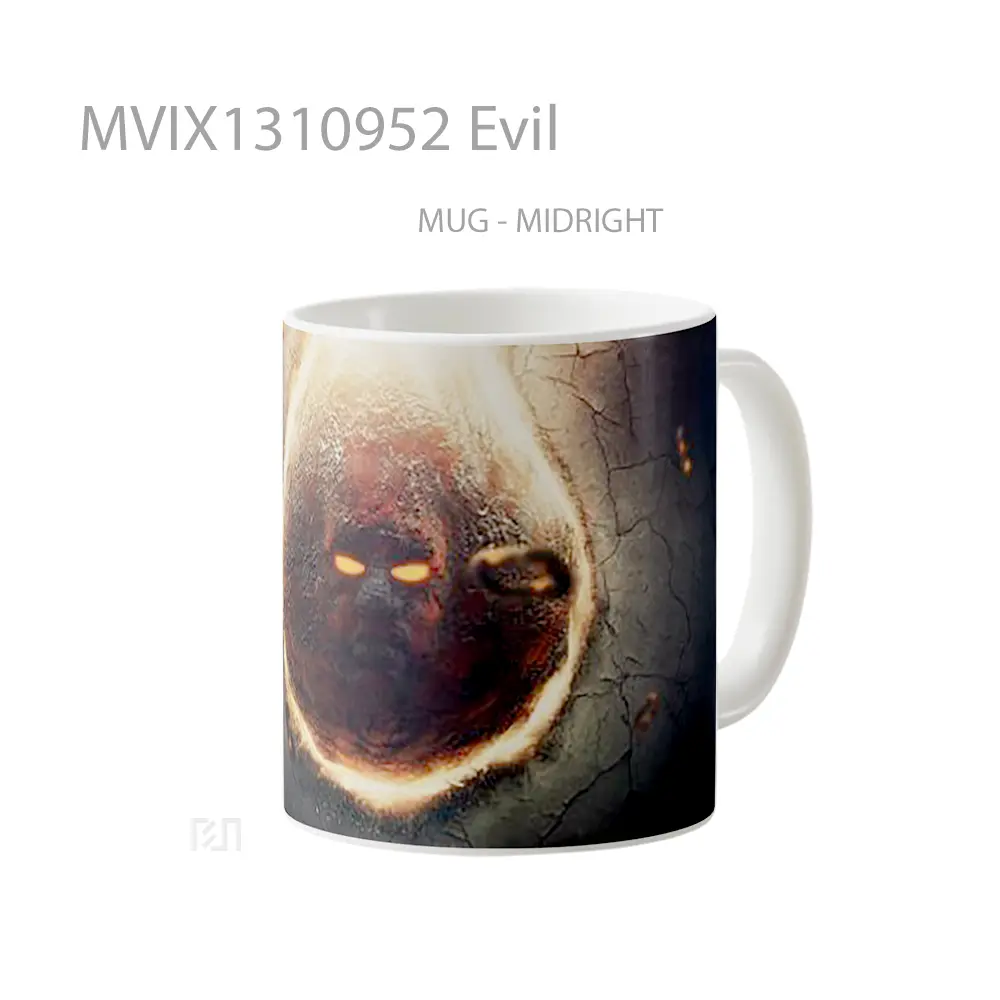 Mug Evil Gelas Keramik Unik - All-side / Desain