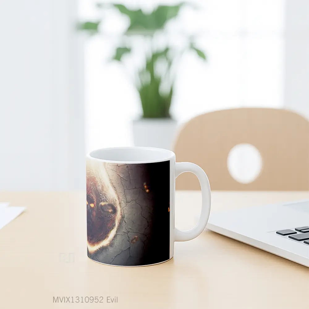 Mug Evil Gelas Keramik Unik - All-side / Desain