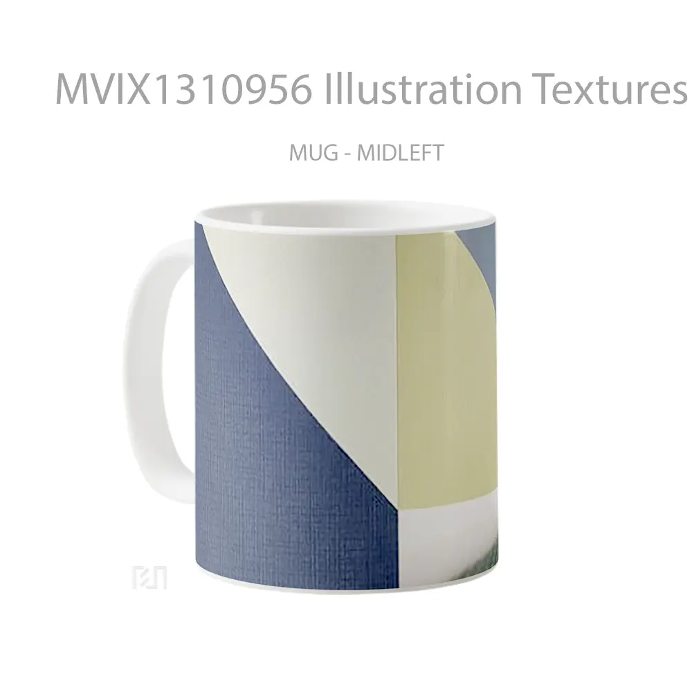 Mug Illustration Textures Gelas Seni Modern - All-side / Desain