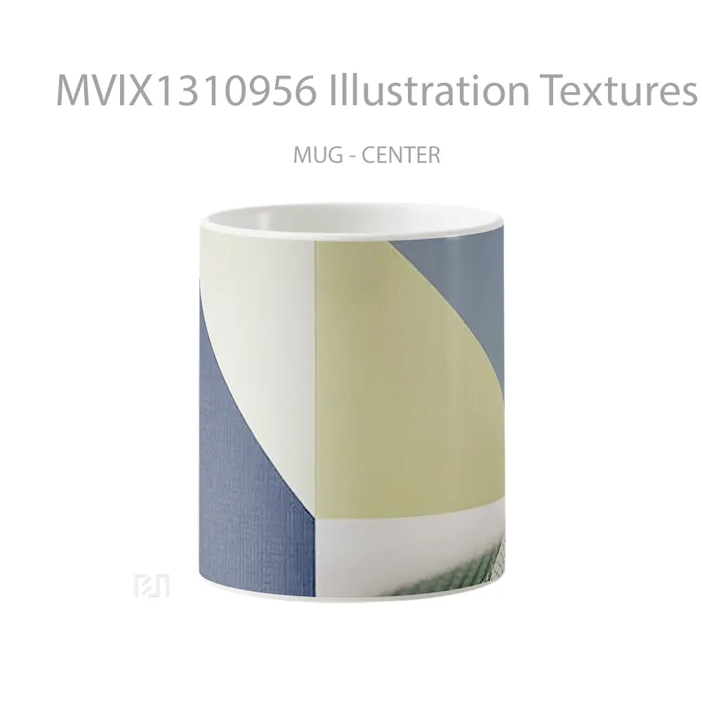 Mug Illustration Textures Gelas Seni Modern