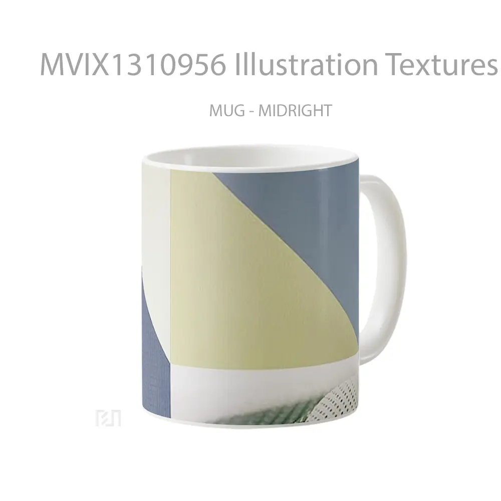 Mug Illustration Textures Gelas Seni Modern - All-side / Desain