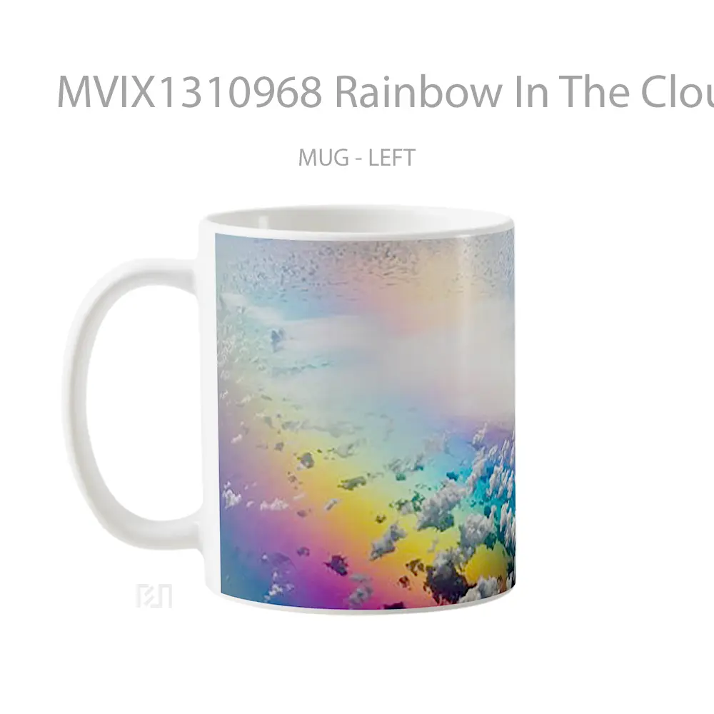 Mug Rainbow In The Clouds Gelas Pemandangan Alam - All-side / Desain