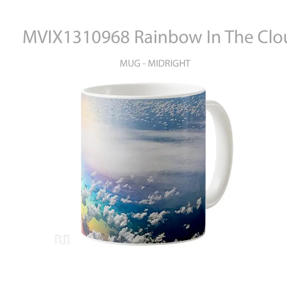 Mug Rainbow In The Clouds Gelas Pemandangan Alam - All-side / Desain