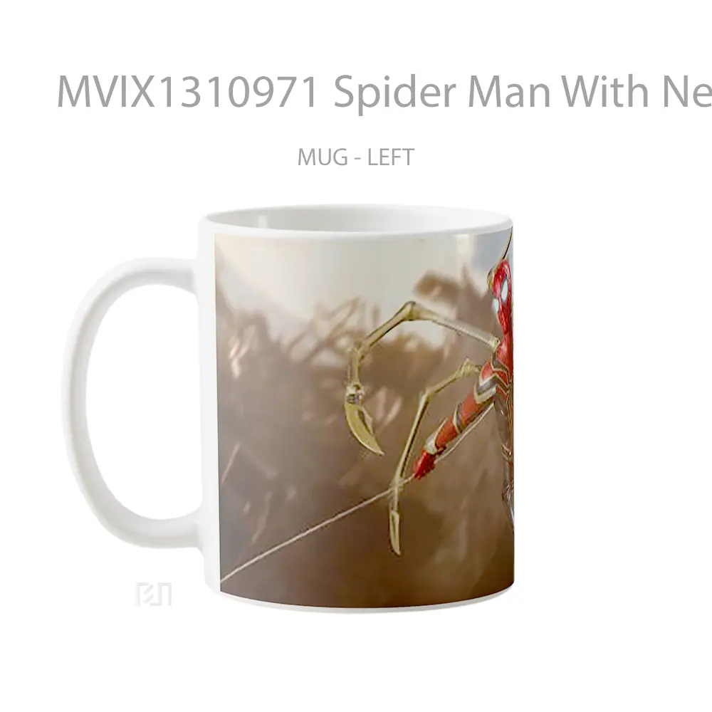 Mug Spider Man With New Suit Gelas Superhero - All-side / Desain
