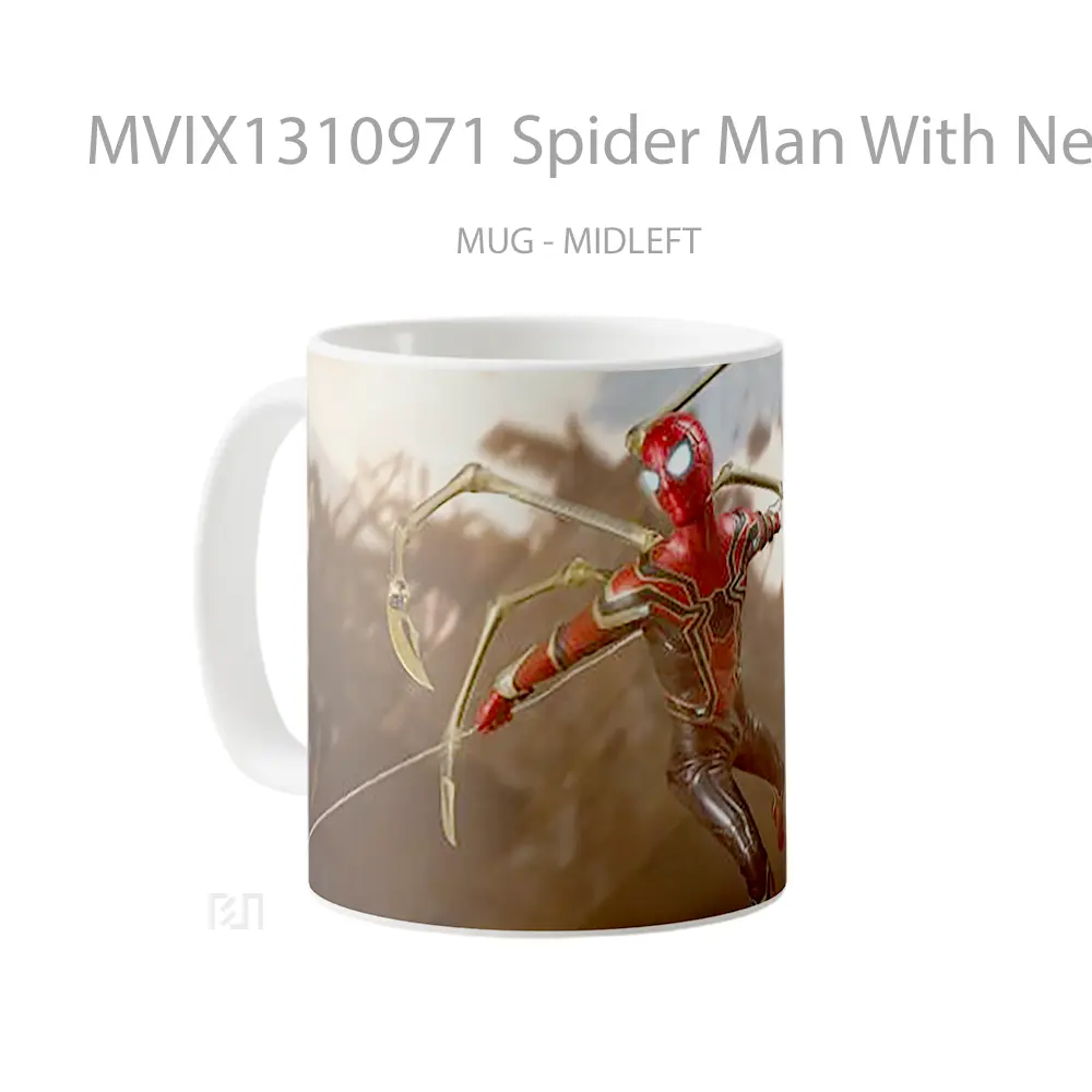 Mug Spider Man With New Suit Gelas Superhero - All-side / Desain