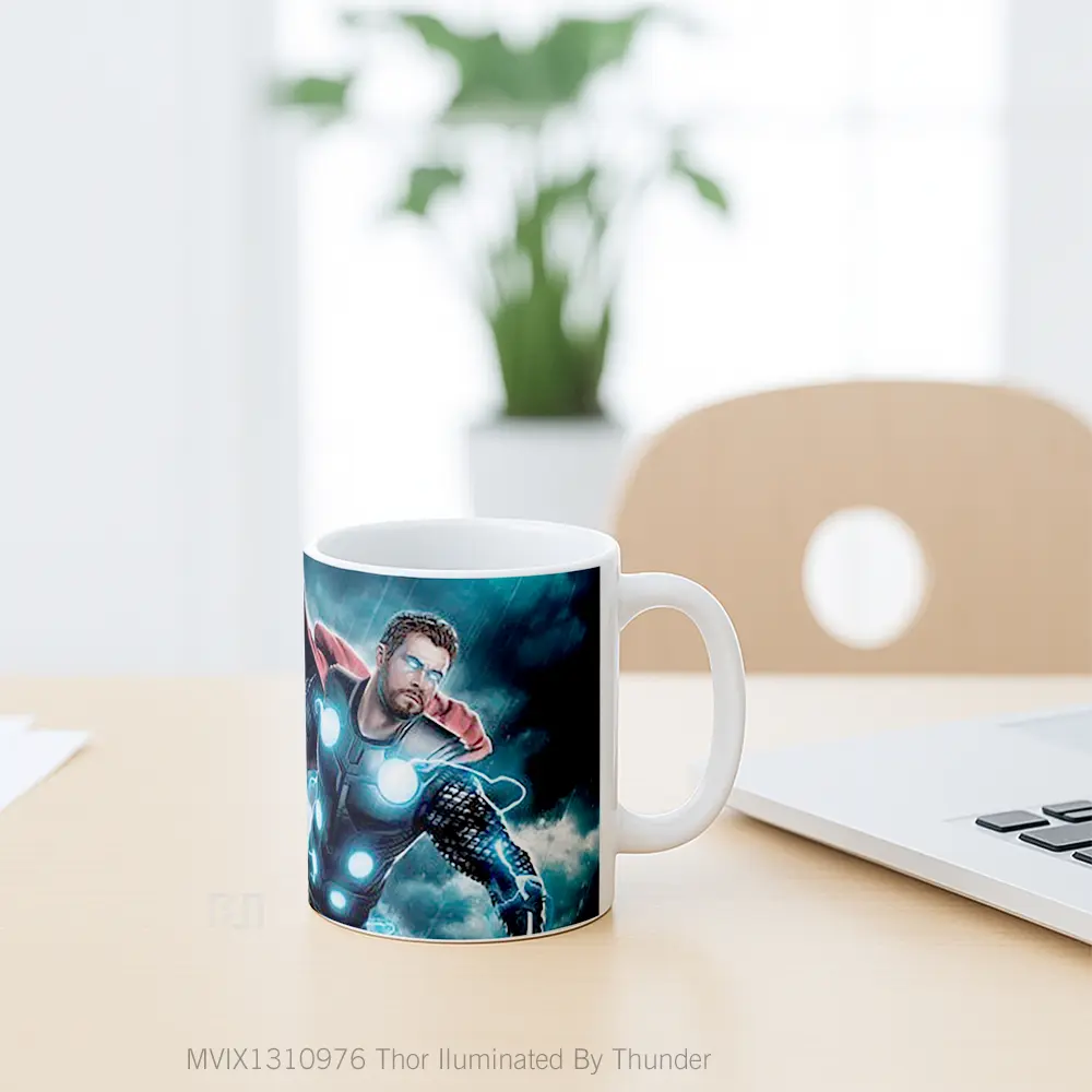 Mug Thor Iluminated By Thunder Gelas Superhero - All-side / Desain