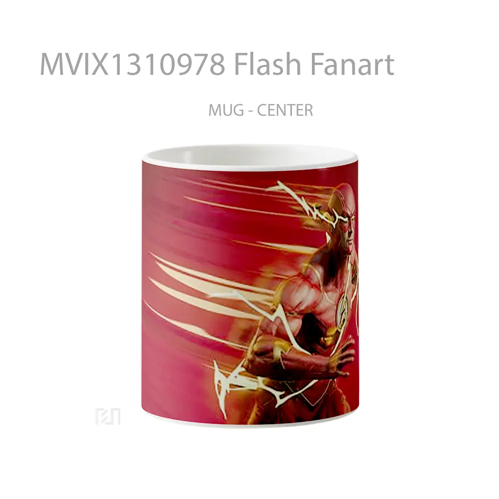 Mug Flash Fanart Gelas Superhero