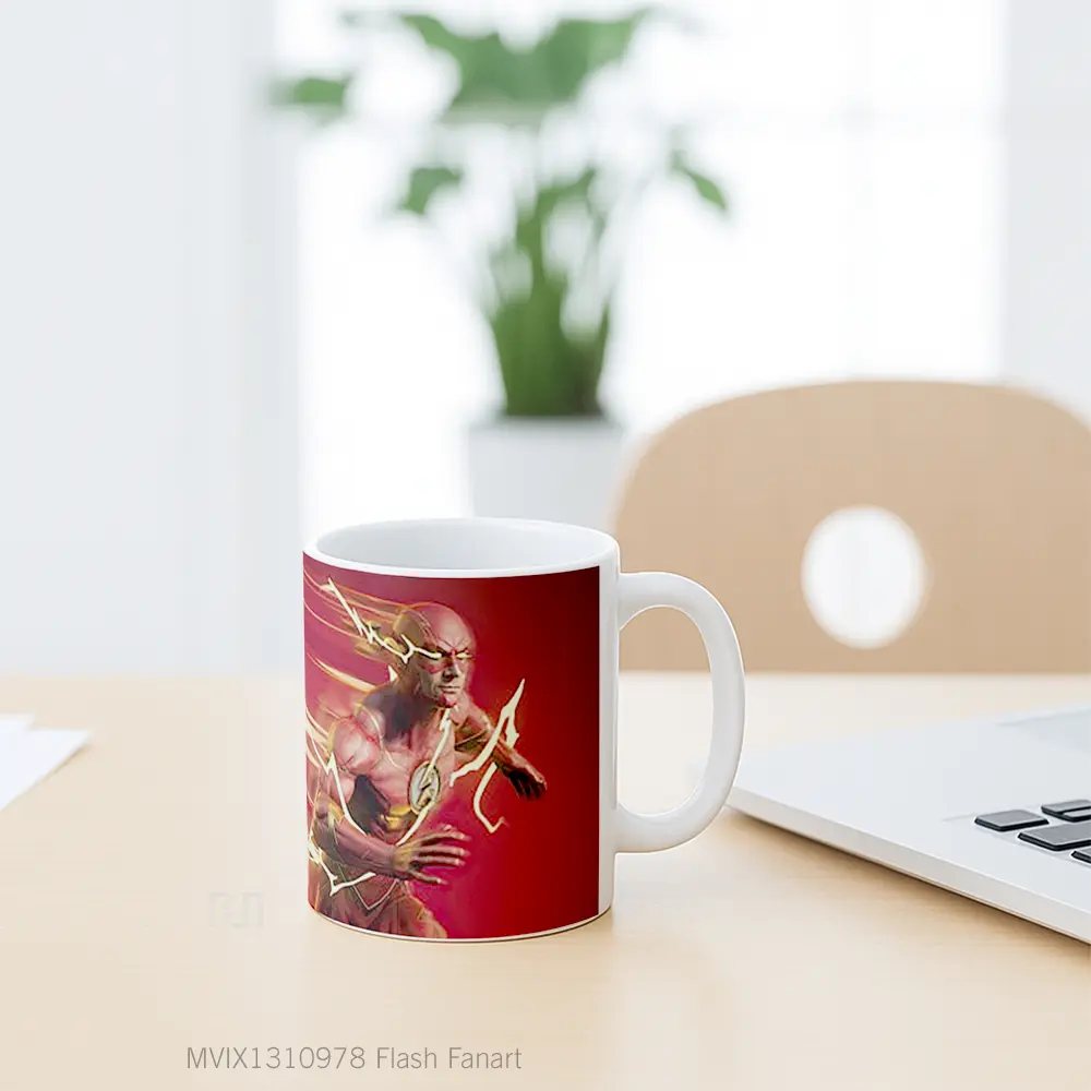 Mug Flash Fanart Gelas Superhero - All-side / Desain
