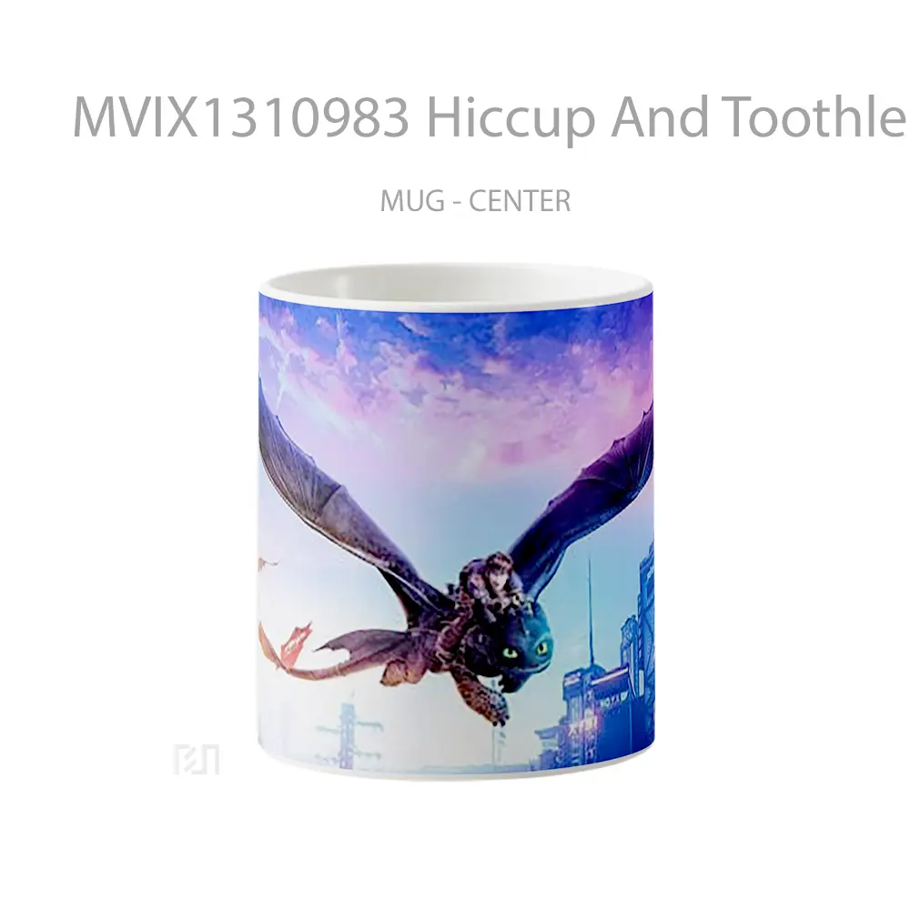 Mug Hiccup And Toothless Gelas Keramik Unik