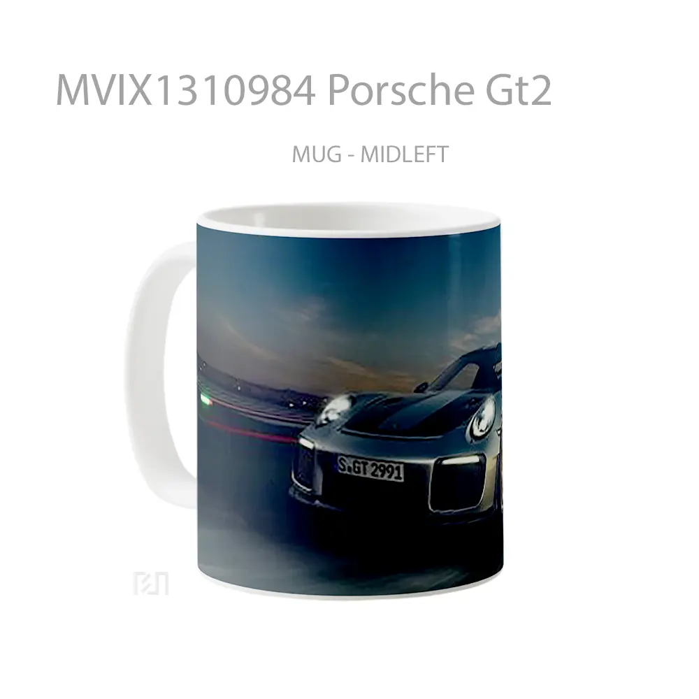 Mug Porsche Gt2 Cangkir Mobil - All-side / Desain