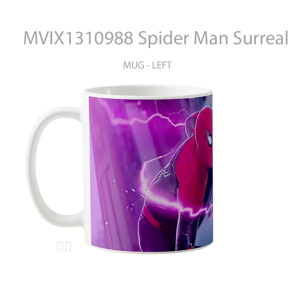Mug Spider Man Surreal Gelas Superhero - All-side / Desain