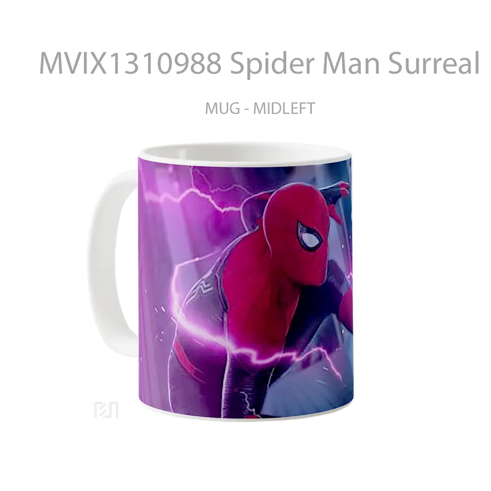 Mug Spider Man Surreal Gelas Superhero - All-side / Desain