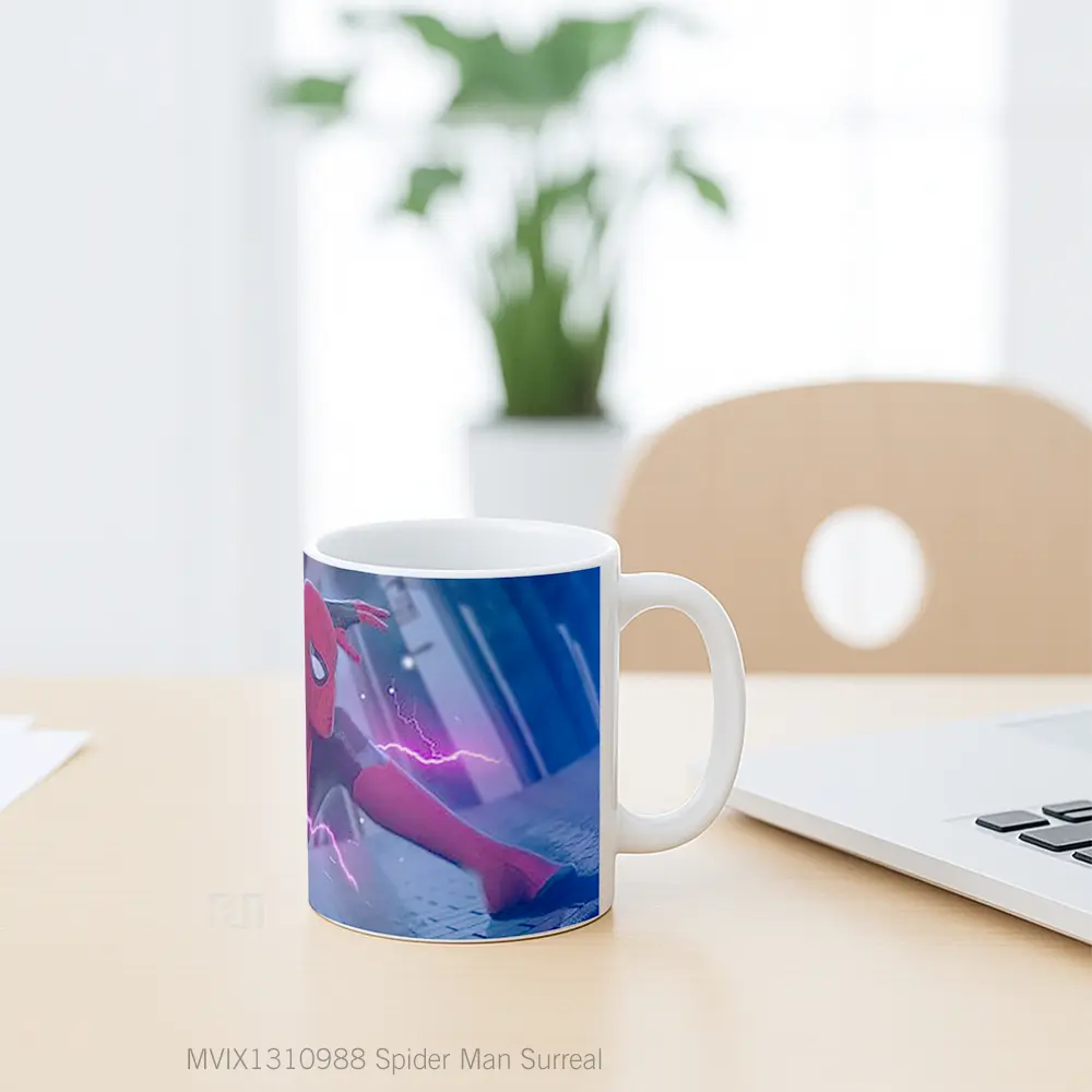Mug Spider Man Surreal Gelas Superhero - All-side / Desain