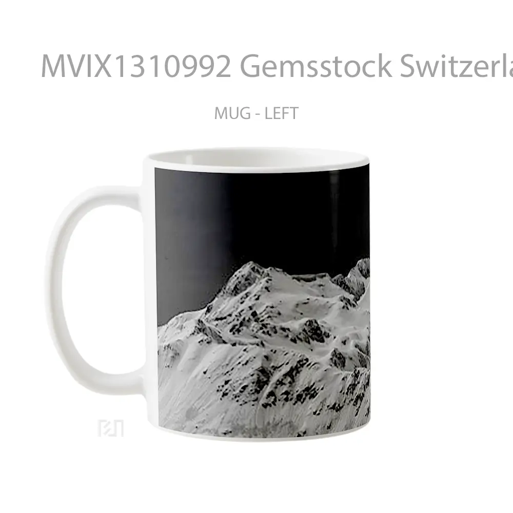 Mug Gemsstock Switzerland Gelas Keramik Unik - All-side / Desain