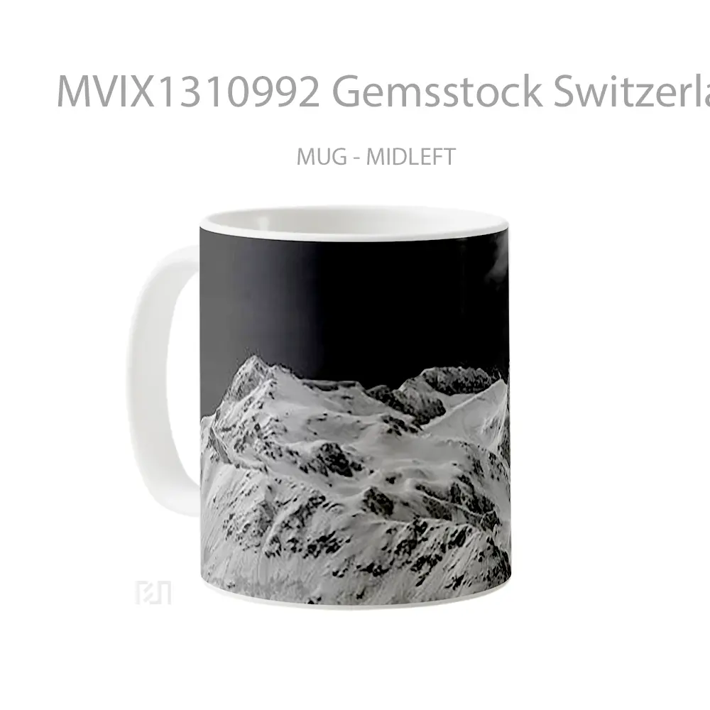 Mug Gemsstock Switzerland Gelas Keramik Unik - All-side / Desain