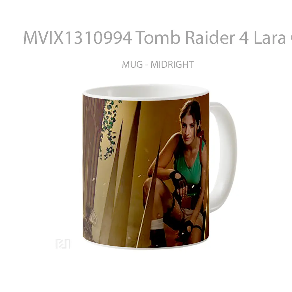 Mug Tomb Raider 4 Lara Croft Cosplay Gelas Keramik Unik - All-side / Desain