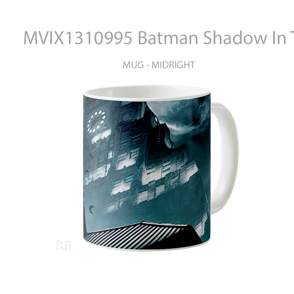 Mug Batman Shadow In The Rain Gelas Superhero - All-side / Desain