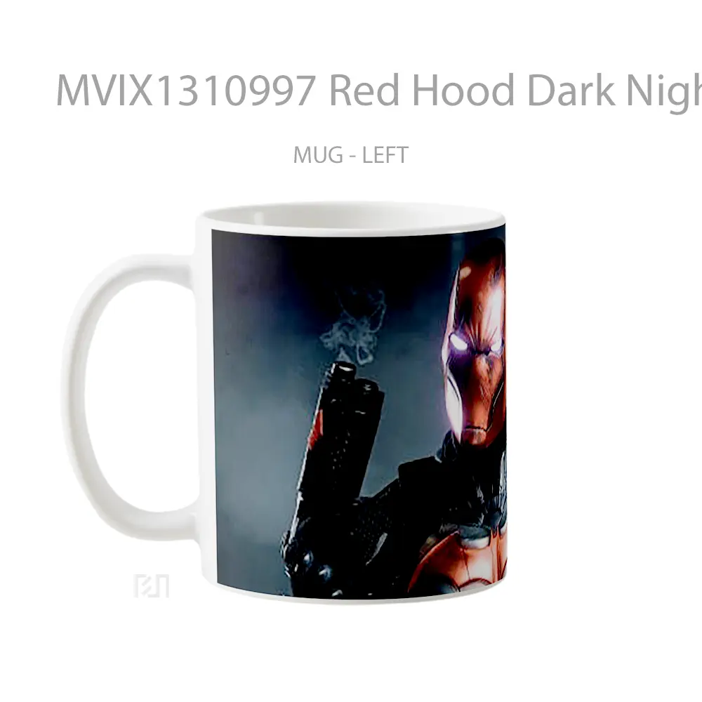 Mug Red Hood Dark Nights Gelas Superhero - All-side / Desain