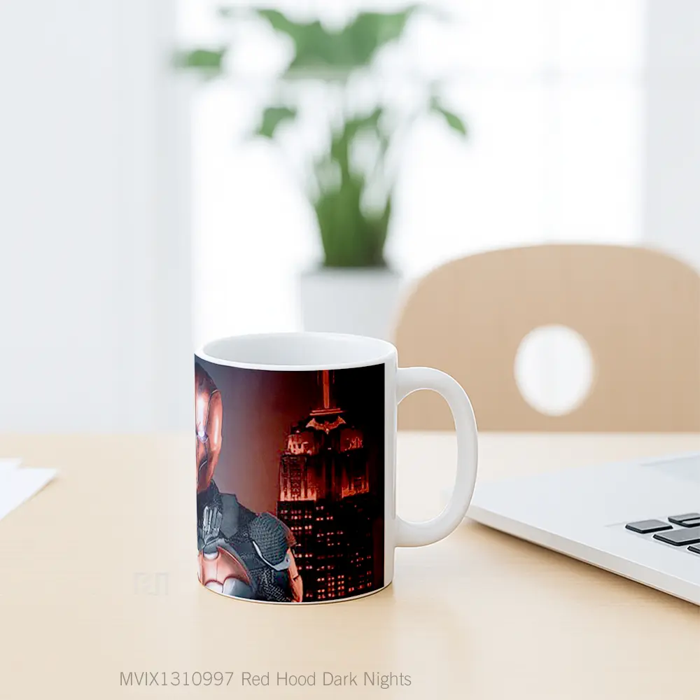 Mug Red Hood Dark Nights Gelas Superhero - All-side / Desain