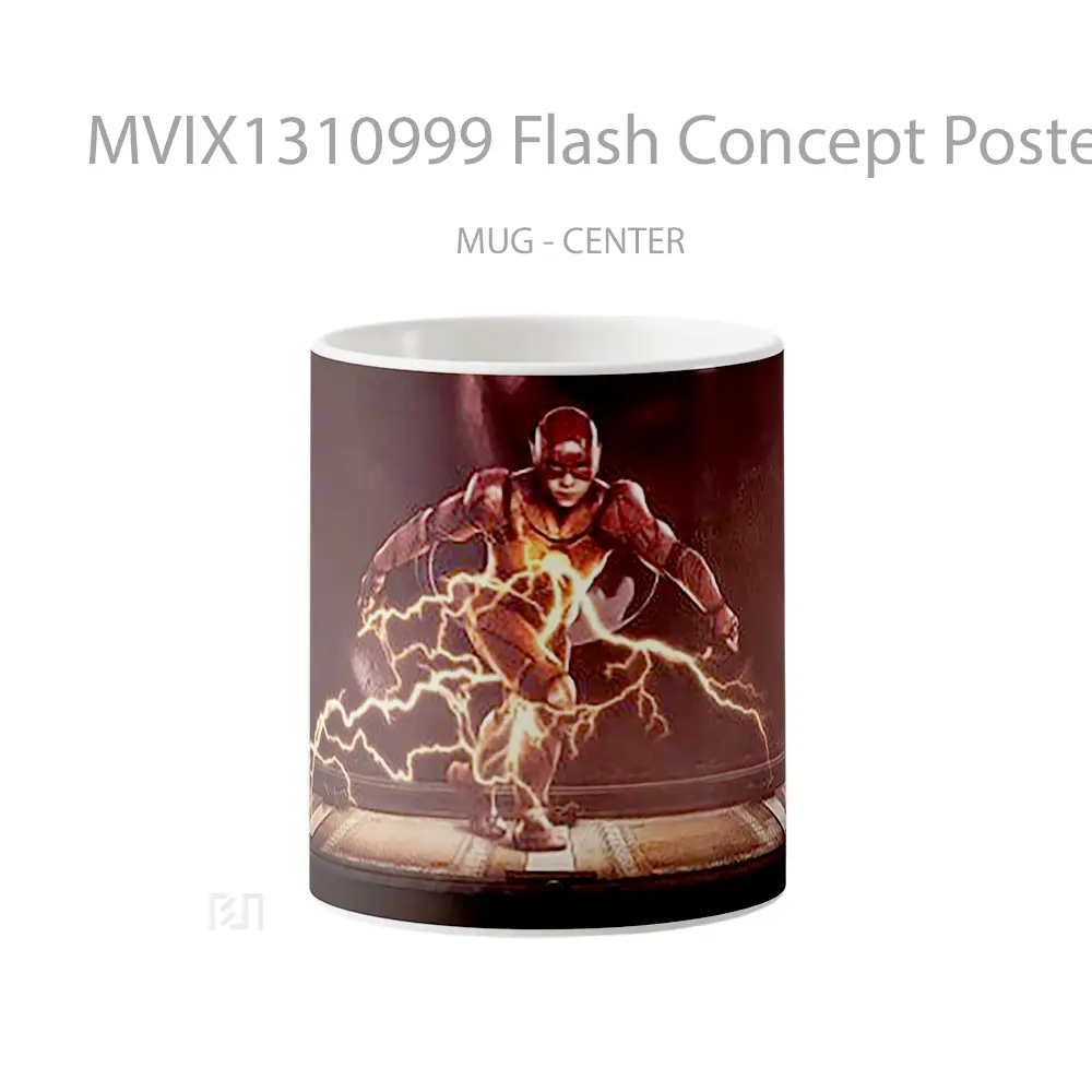 Mug Flash Concept Poster Gelas Superhero