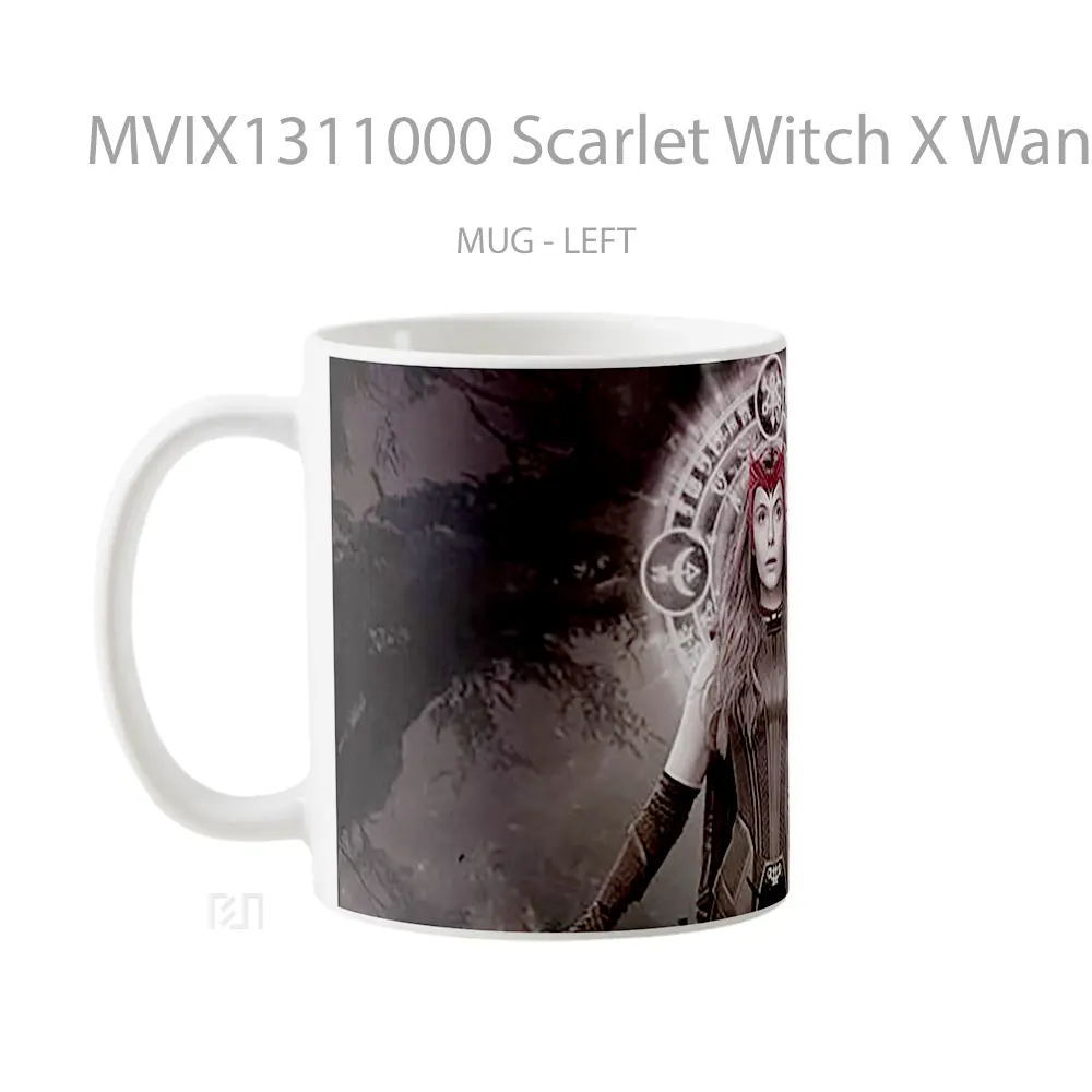 Mug Scarlet Witch X Wanda Maximoff Gelas Superhero - All-side / Desain
