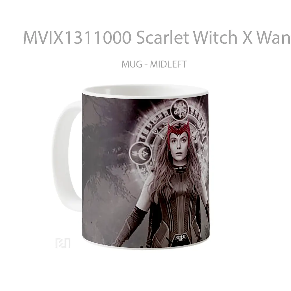 Mug Scarlet Witch X Wanda Maximoff Gelas Superhero - All-side / Desain