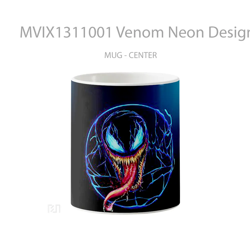 Mug Venom Neon Design Gelas Superhero