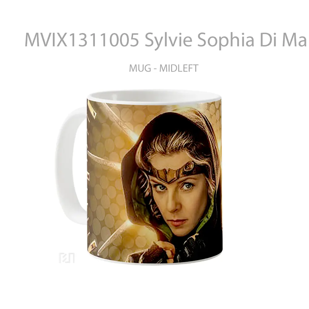 Mug Sylvie Sophia Di Martino Loki Series Gelas Superhero - All-side / Desain