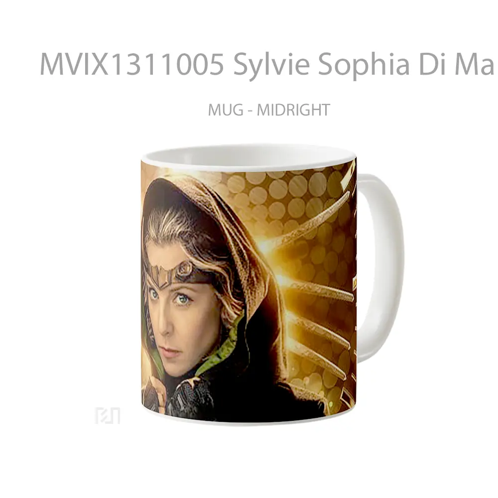 Mug Sylvie Sophia Di Martino Loki Series Gelas Superhero - All-side / Desain