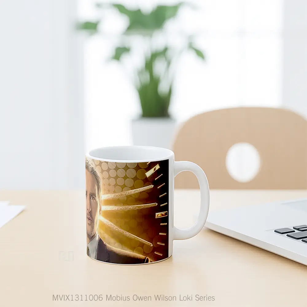 Mug Mobius Owen Wilson Loki Series Gelas Superhero - All-side / Desain