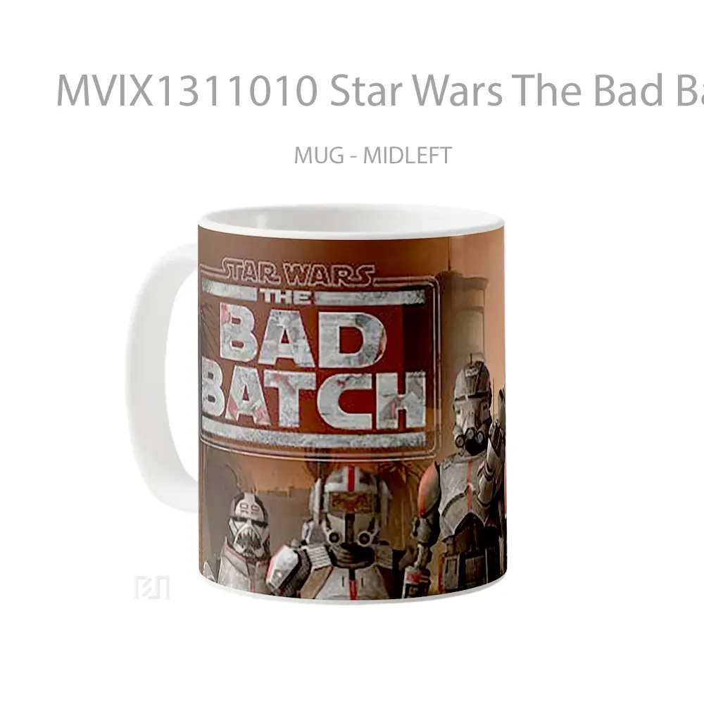 Mug Star Wars The Bad Batch Members Clone Trooper Gelas Star Wars - All-side / Desain