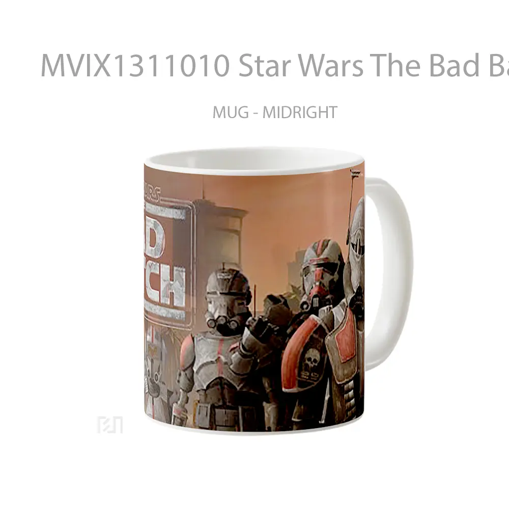 Mug Star Wars The Bad Batch Members Clone Trooper Gelas Star Wars - All-side / Desain