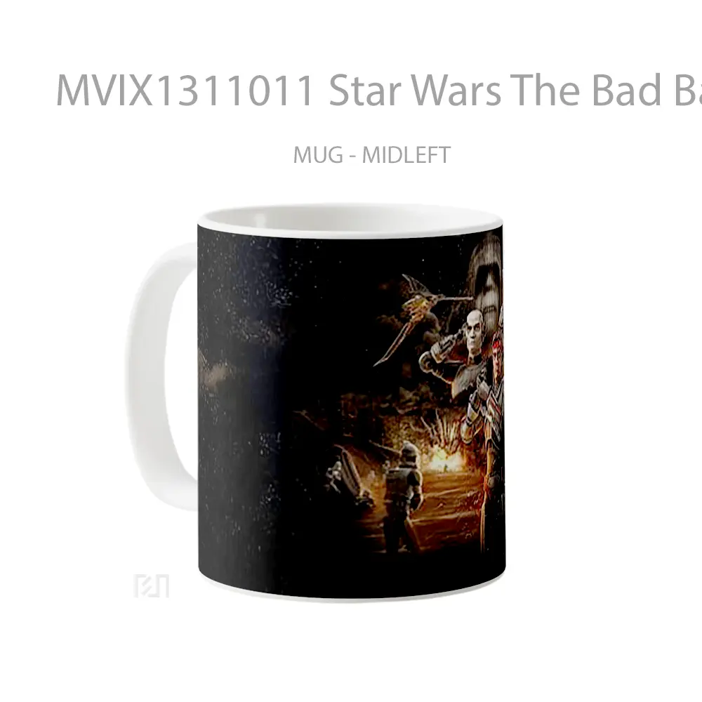 Mug Star Wars The Bad Batch Characters Gelas Star Wars - All-side / Desain